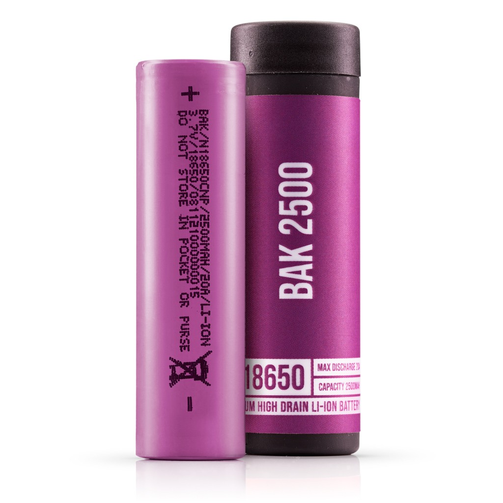 BAK N18650CNP 2500mAh (20A) 18650 Vape Battery | Buy Online